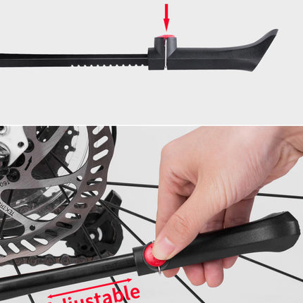 Adjustable Bike Stand One Size Fits All - ROCKBROS Mountain Bike Standard Kick Stand Parking Adjustable 40cm Removable - Photo Shoot