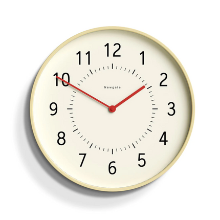 Newgate Monopoly Plywood Wall Clock With Red Hands