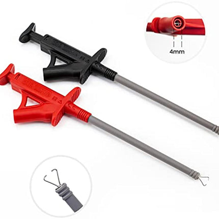 KAIWEETS 23PCS Multimeter Test Leads Kit with Replaceable Precision Probes Set and Alligator Clips, Test Probes, Test Hook, Flexible Wires Professional Kit General Use for Digital Electrical Testing