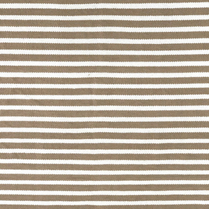 Beige cream striped cotton kilim rug190x250 cm