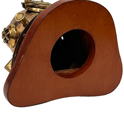 US Navy Mark V Diving Helmet Miniature 230mm - Antique Finish