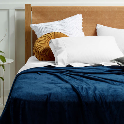 Accessorize Super Soft Blanket Queen/King Ink Blue