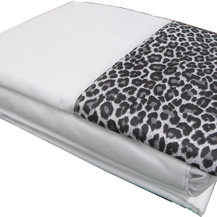 Big Sleep Leopard Sheet Set White DOUBLE