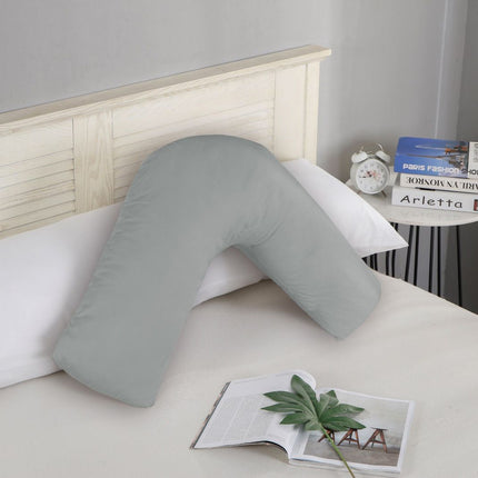 1000TC Premium Ultra Soft V SHAPE Pillowcase - Grey