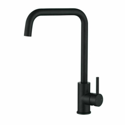 2023 Matte Black L neck Swivel Kitchen tap stainless steel PVD plated