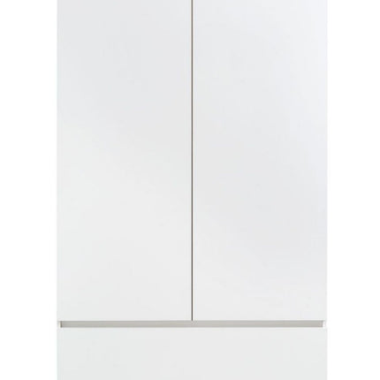 Aiden Industrial Contemporary White Oak Wardrobe