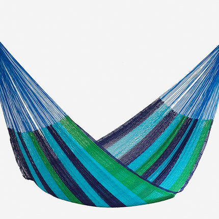 Mayan Legacy Jumbo Size Cotton Mexican Hammock in Oceanica Colour
