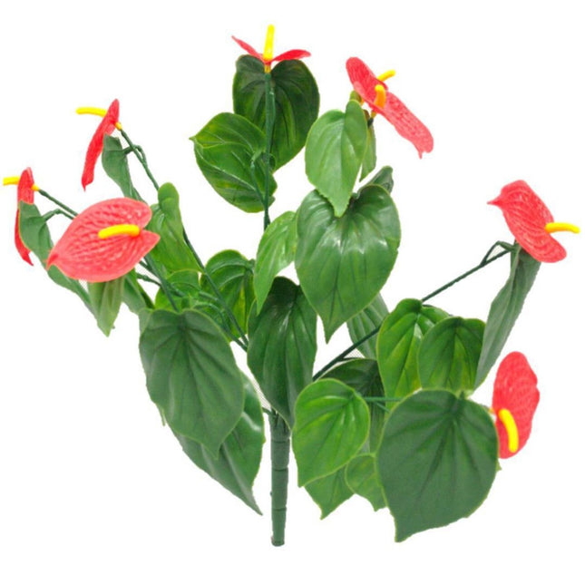 Red Anthurium Stem UV Resistant 35cm