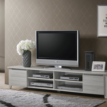TV Stand Entertainment Unit 180cm In White Oak