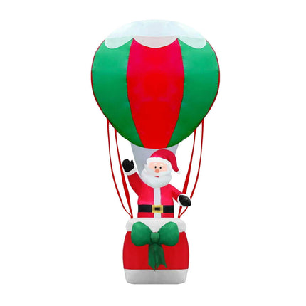 Christmas By Sas 1.8m Santa & Hot Air Balloon Self Inflating LED Lighting