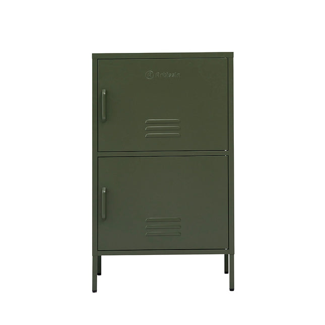 ArtissIn Double Storage Cabinet Shelf Organizer Bedroom Green