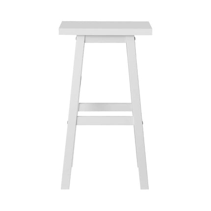 Artiss Set of 2 Beech Wood Bar Stools - White