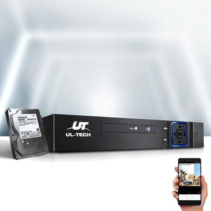 UL-tech DVR Recorder CCTV Security Camera System 8CH 1080P 5in1 Surveillance 4TB