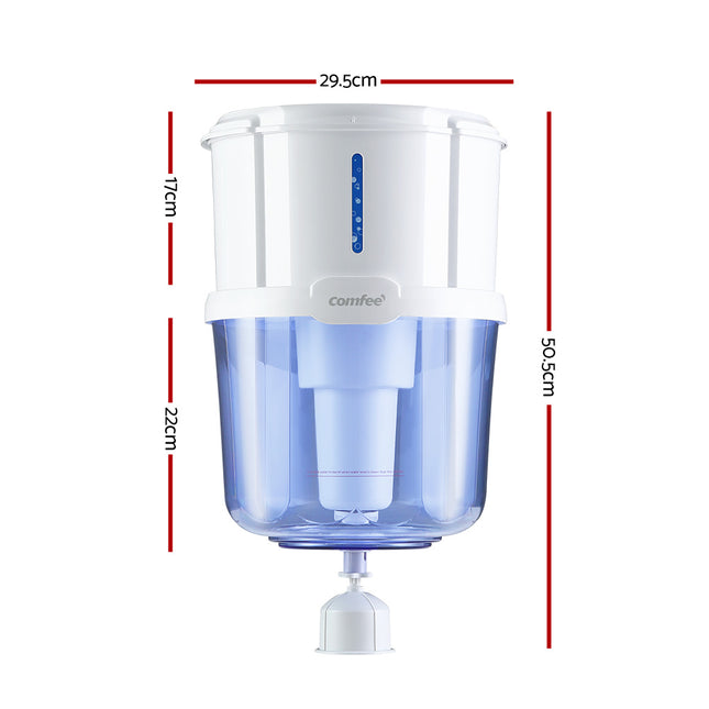 Comfee Water Purifier Dispenser 15L Water Filter Bottle Cooler Container