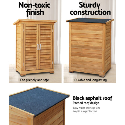 Gardeon Portable Wooden Garden Storage Cabinet