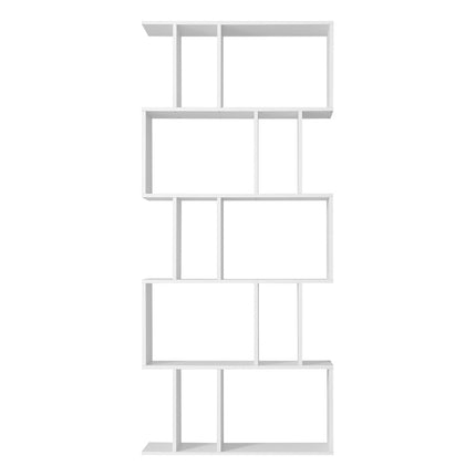 Artiss 5 Tier Bookshelf Display Shelf CD Cabinet Bookcase Stand Storage White