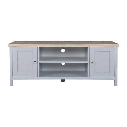 Artiss TV Cabinet Entertainment Unit Stand French Provincial Storage Shelf Wooden 130cm Grey