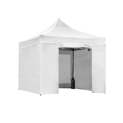 Instahut Gazebo Pop Up Marquee 3x3 Folding Wedding Tent Gazebos Shade White