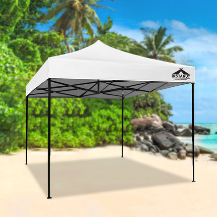 Instahut Gazebo Pop Up Marquee 3x3m Outdoor Tent Folding Wedding Gazebos White