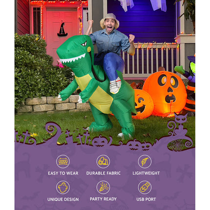 Inflatable Costume Halloween Adult Suit Party Cosplay Dinosaur Blow up