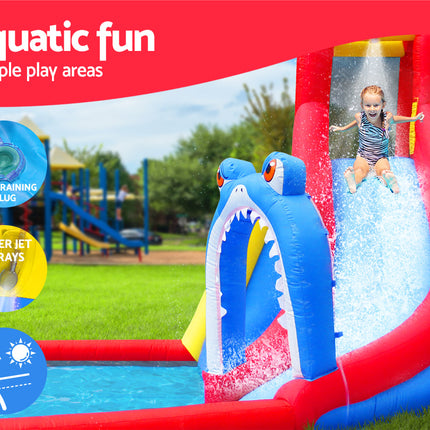 Happy Hop Water Park Inflatable Water Slide Jumping Castle Splash Toy Outdoor
