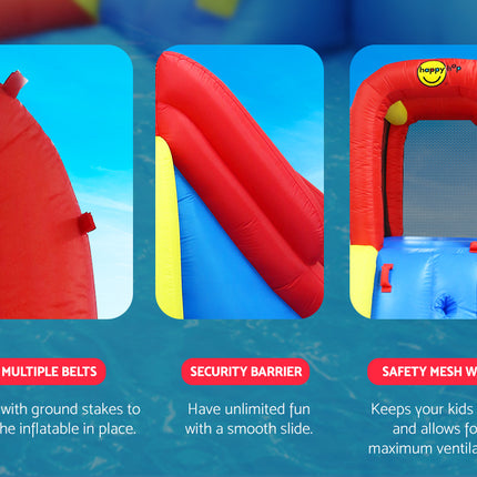 Happy Hop Water Park Inflatable Water Slide Jumping Castle Splash Toy Outdoor