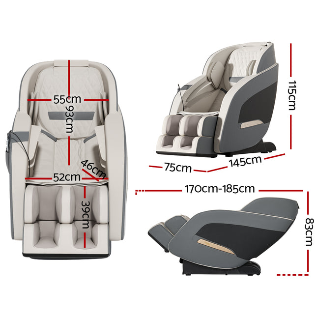 Livemor Electric Massage Chair Zero Gravity Recliner Shiatsu Kneading Massager