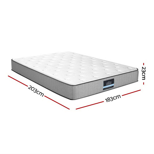 Giselle Bedding King Mattress Extra Firm Pocket Spring Foam Super Firm 23cm