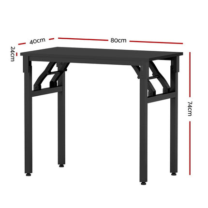 Artiss Computer Desk Laptop Table Bookshelf Desk Storage Rack Office Study Black