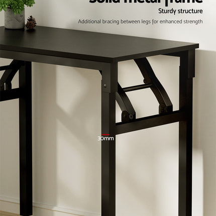 Artiss Computer Desk Laptop Table Bookshelf Desk Storage Rack Office Study Black