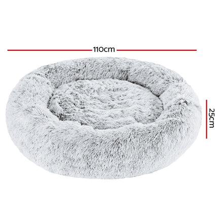 i.Pet Dog Bed Pet Bed Cat Extra Large 110cm Charcoal