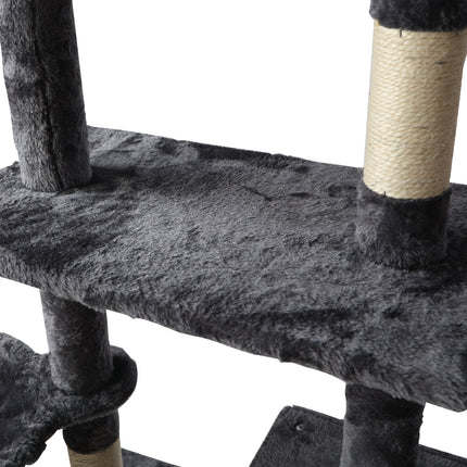 i.Pet Cat Tree 140cm Trees Scratching Post Scratcher Tower Condo House Furniture Wood