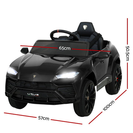 12V Electric Kids Ride On Toy Car Licensed Lamborghini URUS Remote Control Black
