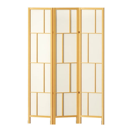 Artiss Ashton Room Divider Screen Privacy Wood Dividers Stand 3 Panel Natural