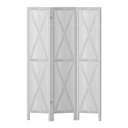 Artiss Silon Room Divider Screen Privacy Wood Dividers Stand 3 Panel White