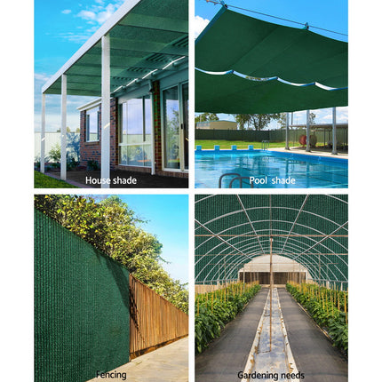 Instahut 3.66 x 30m Shade Sail Cloth - Greem