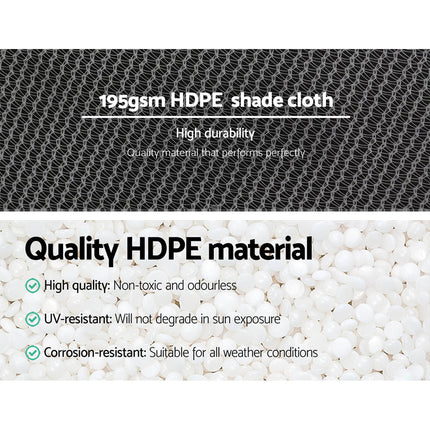Instahut Shade Cloth Shadecloth 90%UV Sun Sail Garden Mesh Roll Outdoor 3.66x30m