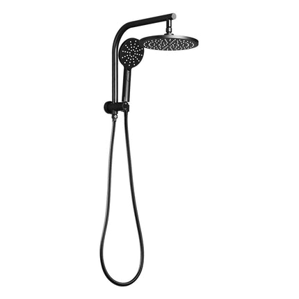 Cefito WELS 9'' Rain Shower Head Set Round Handheld High Pressure Wall Black