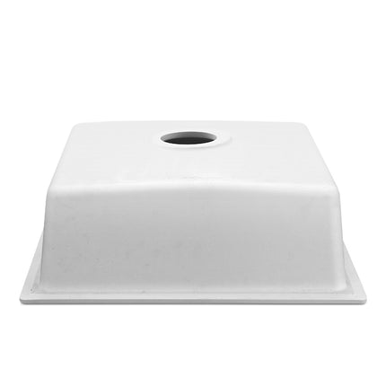 Cefito Stone Kitchen Sink 450X450MM Granite Under/Topmount Basin Bowl Laundry White