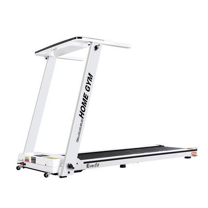 Everfit Electric Treadmill Home Gym Exercise Running Machine Fitness Equipment Compact Fully Foldable 420mm Belt White