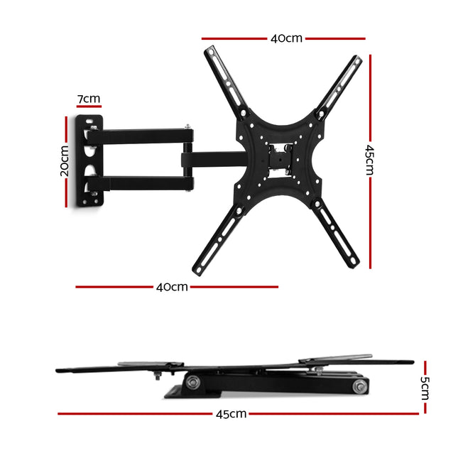 Artiss TV Wall Mount Monitor Bracket Swivel Tilt 24 32 37 40 42 47 50 Inch LED LCD