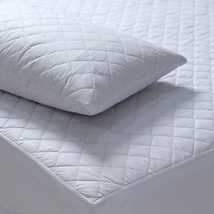 Elan Linen 100% Cotton Quilted Fully Fitted 50cm Deep King Size Waterproof Mattress Protector