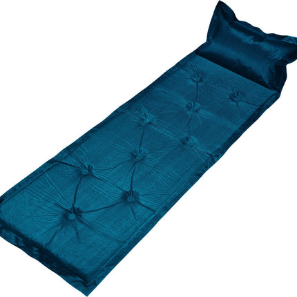 Trailblazer 9-Points Self-Inflatable Polyester Air Mattress With Pillow - NAVY