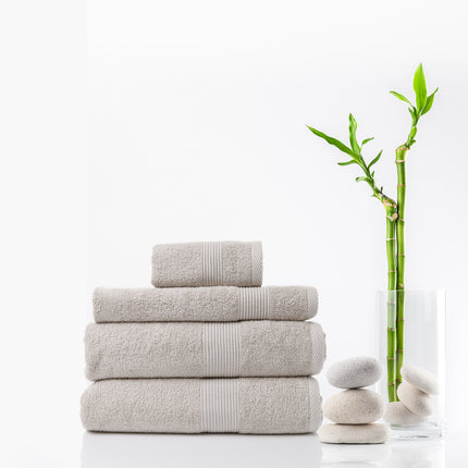 Royal Comfort 4 Piece Cotton Bamboo Towel Set 450GSM Luxurious Absorbent Plush - Sea Holly