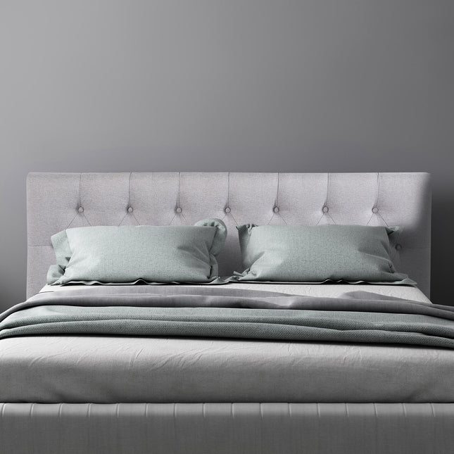 Milano Decor Yorkshire Tufted Bed Head Light Grey - King