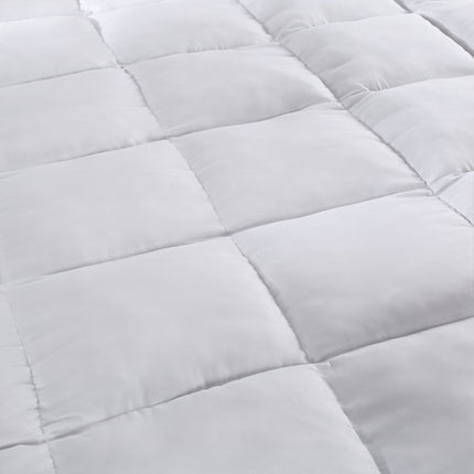 Royal Comfort 1000GSM Luxury Bamboo Fabric Gusset Mattress Pad Topper Cover - King - White