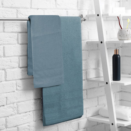 Royal Comfort Eden Egyptian Cotton 600GSM 8 Piece Luxury Bath Towels Set - Turquoise