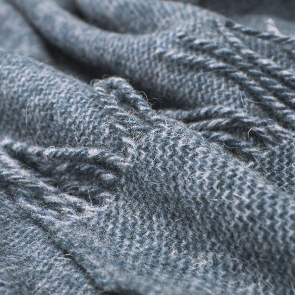 Cambridge Throw - 100% NZ Wool -  Navy