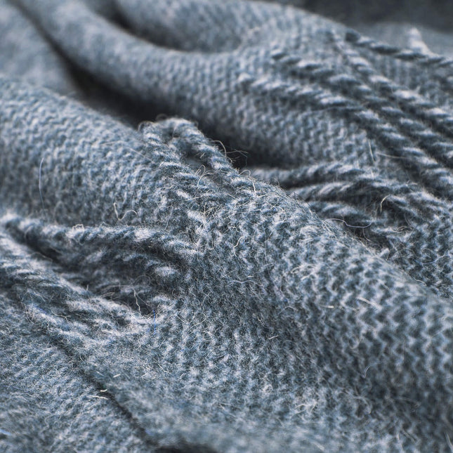 Cambridge Throw - 100% NZ Wool -  Navy
