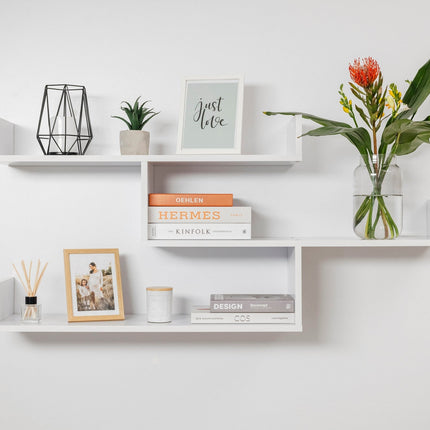 ZURICH MULTI LEVEL SHELF KIT (WHITE)